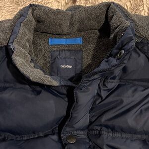 Baby Gap Boys Size 2 Puffer Jacket
Winter Coat Navy w/ Removable Hood